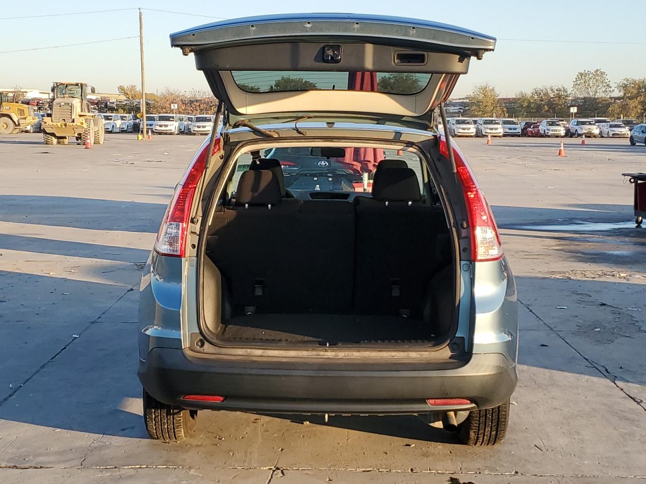 2014 Honda CR-V VIN 2HKRM3H39EH553641 Copart auction photo, front end / side damage thumbnail 6