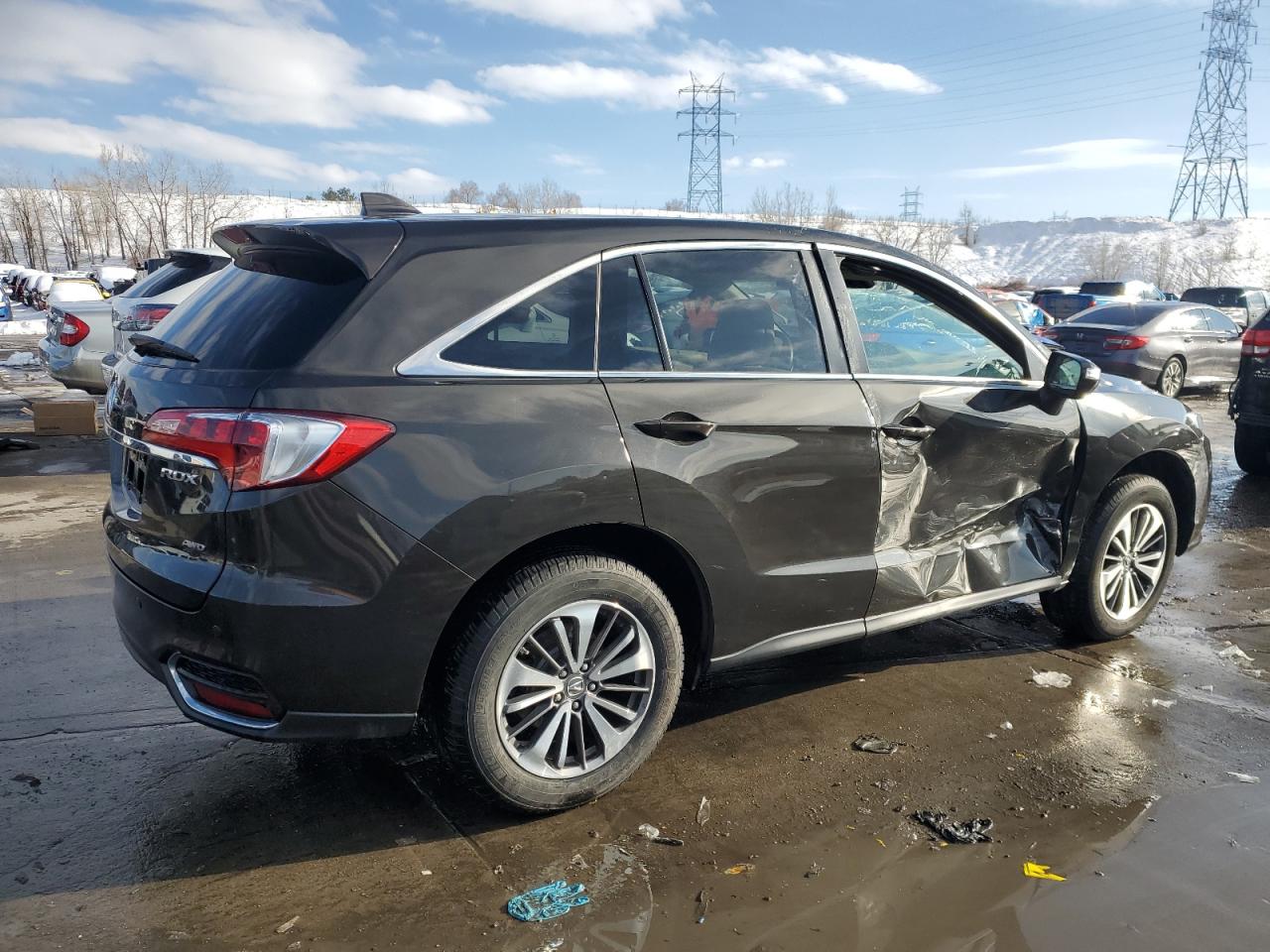 2016 Acura RDX VIN 5J8TB4H73GL025484 Copart auction photo, side damage thumbnail 3