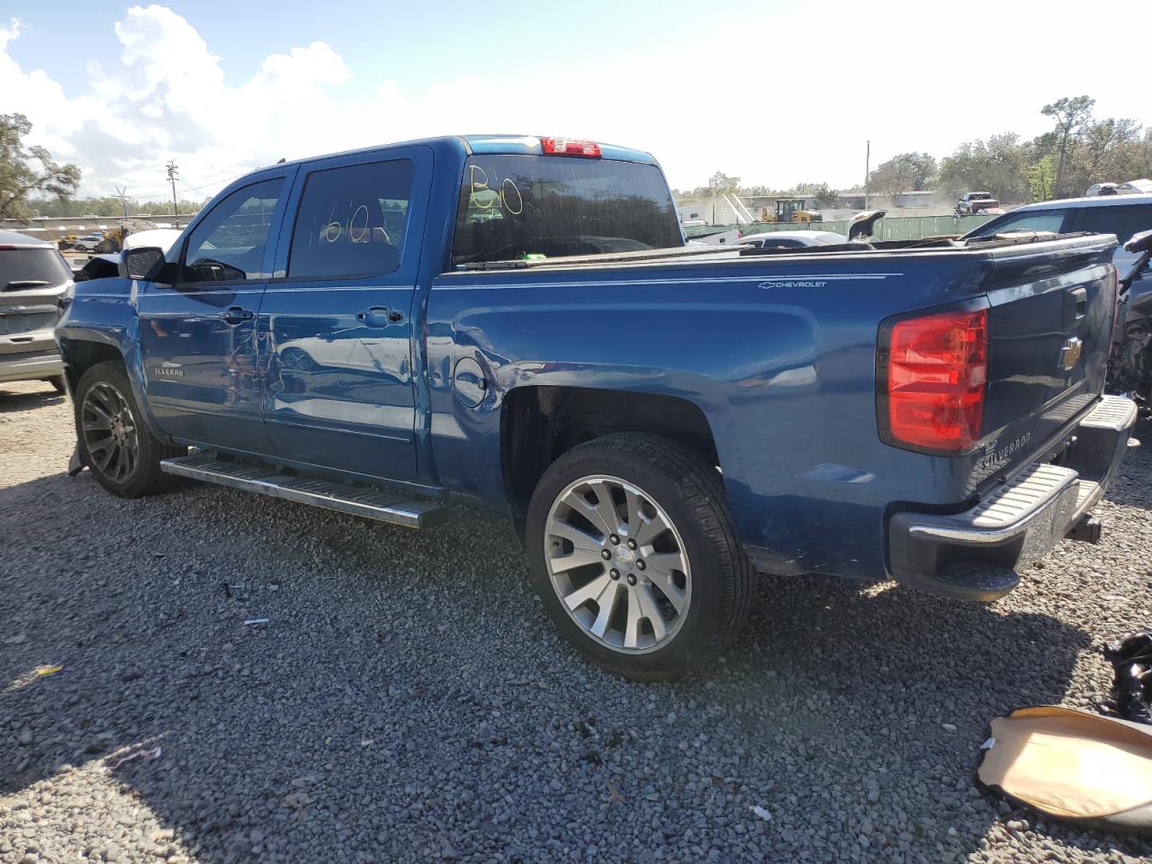2018 Chevrolet Silverado VIN 3GCPCREC5JG214346 Copart auction photo, front end / side damage thumbnail 2