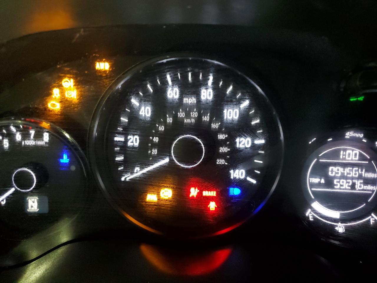 2017 Honda HR-V VIN 3CZRU6H57HG706589 Copart auction photo, front end / rear end damage thumbnail 9