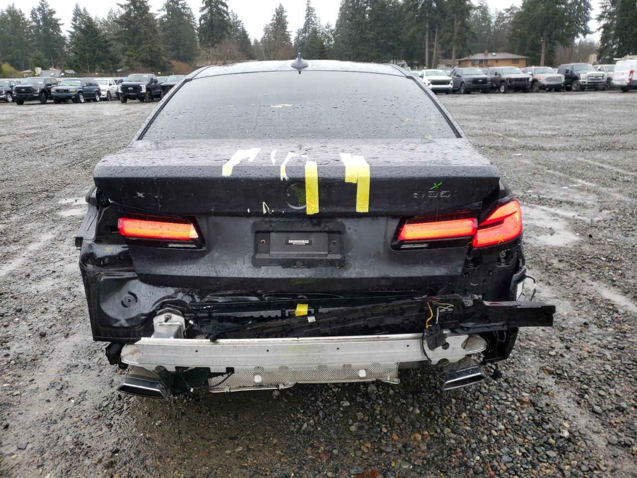 2023 BMW 5er VIN WBA13BJ08PWX96619 Copart auction photo, rear end damage thumbnail 6