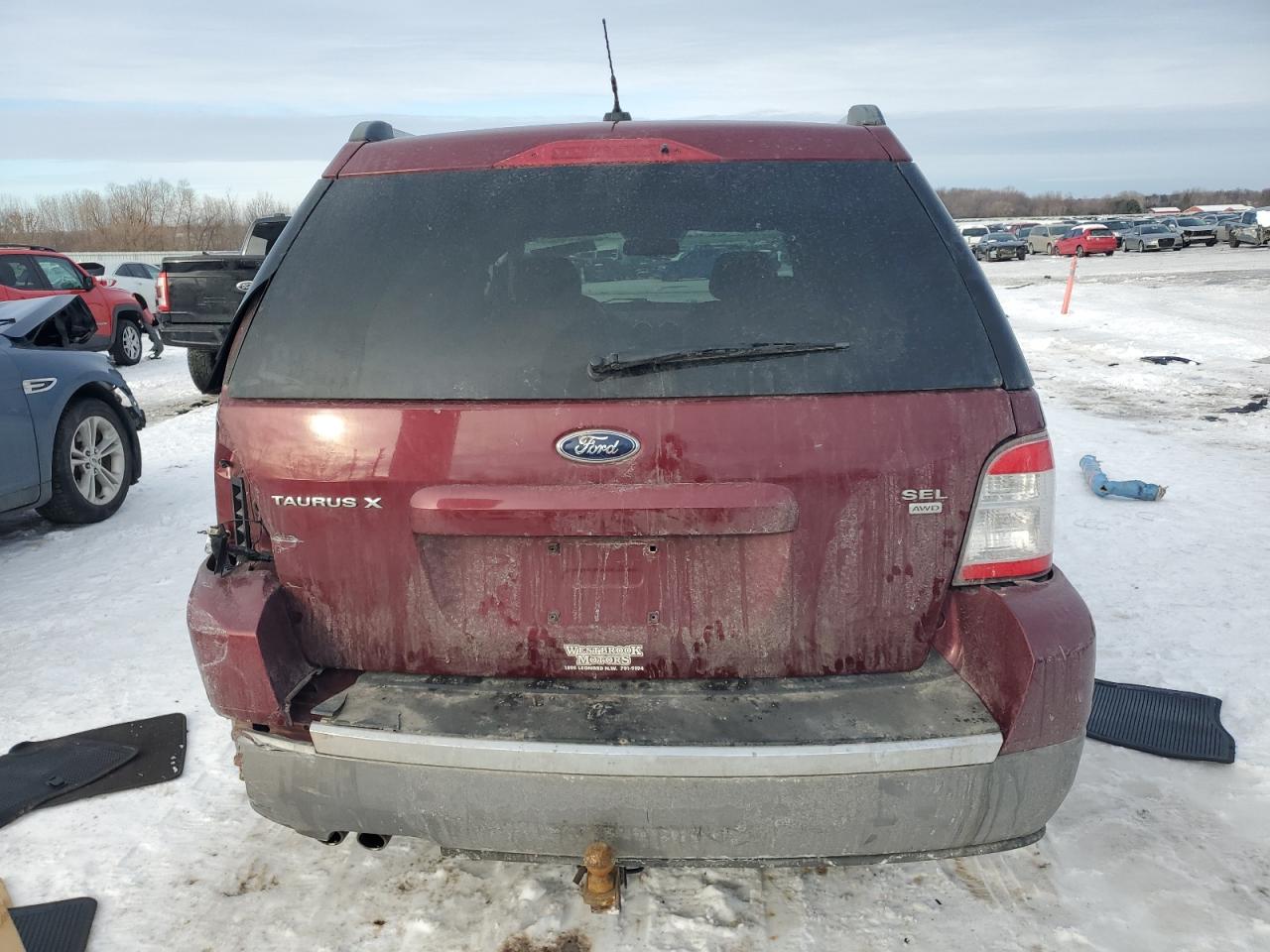 2008 Ford Taurus VIN 1FMDK05W58GA37911 Copart auction photo, side / rear end damage thumbnail 6