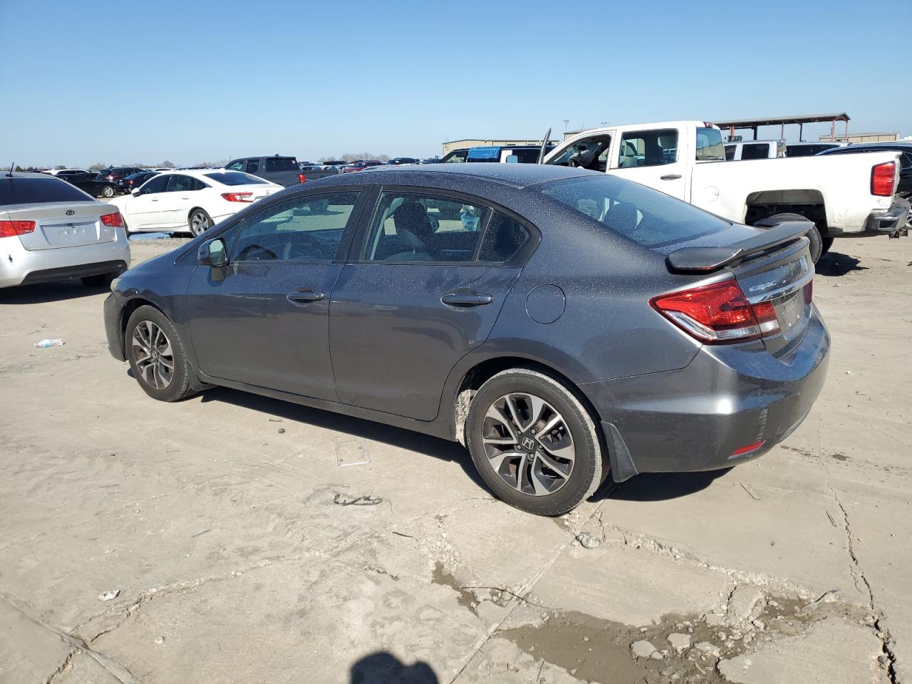 2013 Honda Civic VIN 19XFB2F82DE008112 Copart auction photo, rear end damage thumbnail 2