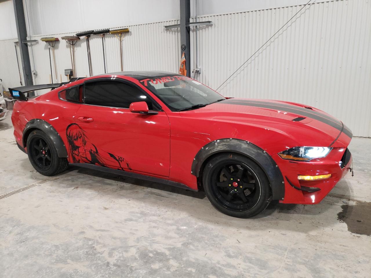 2018 Ford Mustang VIN 1FA6P8TH0J5135687 Copart auction photo, front end / rear end damage thumbnail 4