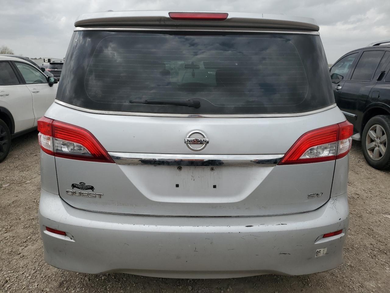2016 Nissan Quest VIN JN8AE2KP2G9156532 Copart auction photo, mechanical / side damage thumbnail 6