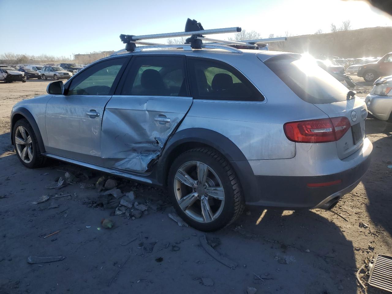 2014 Audi A4 VIN WA1UFAFL0EA095646 Copart auction photo, side damage thumbnail 2