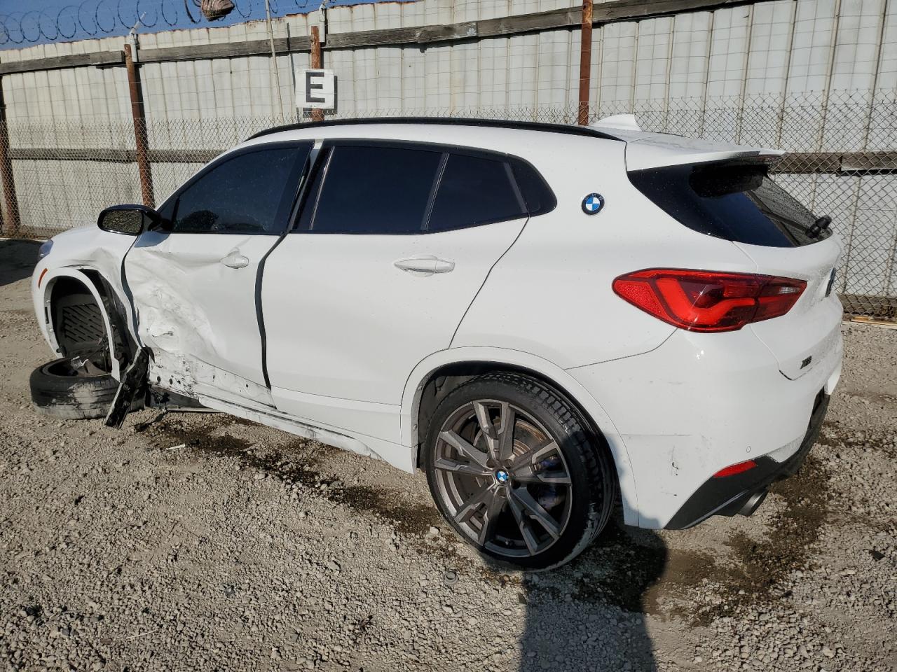 2019 BMW X2 VIN WBXYN1C56KEF29692 Copart auction photo, side / front end damage thumbnail 2