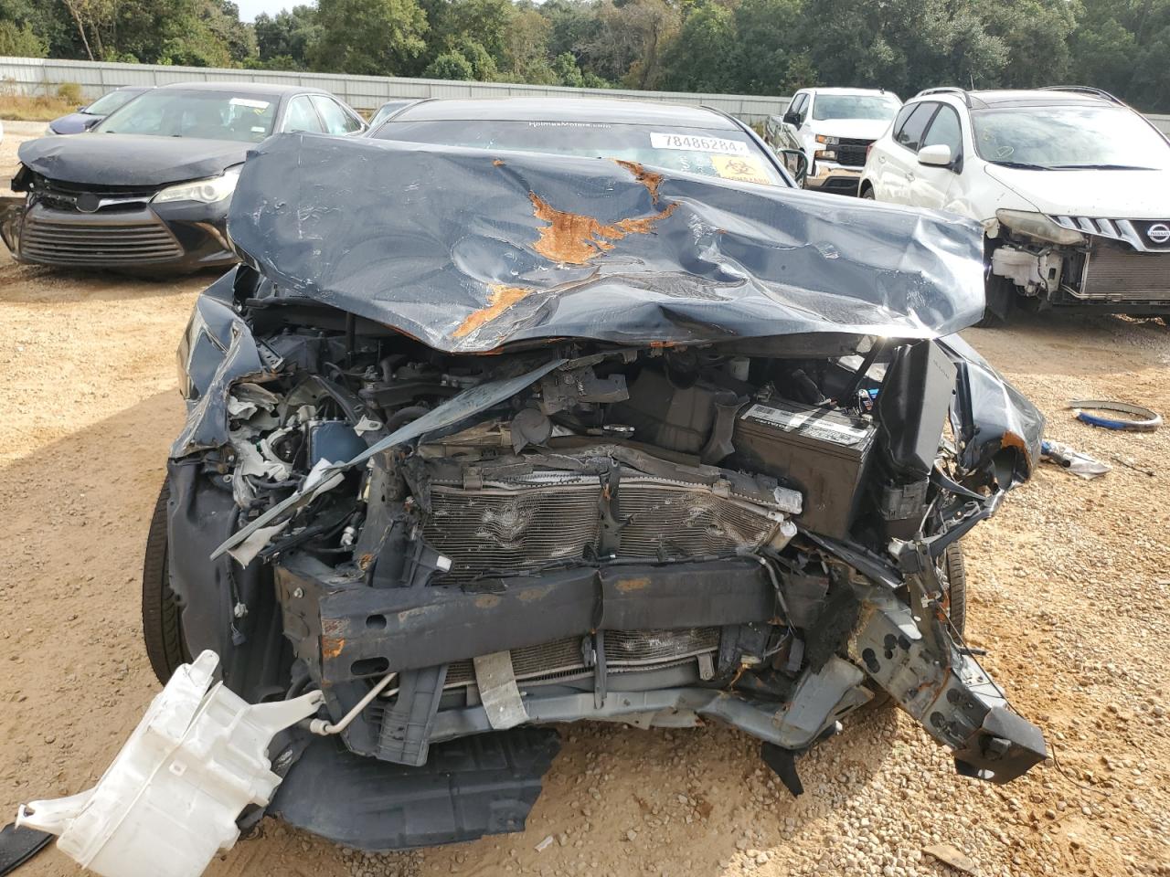 2014 Toyota Camry VIN 4T1BF1FK0EU763055 Copart auction photo, front end / side damage thumbnail 5