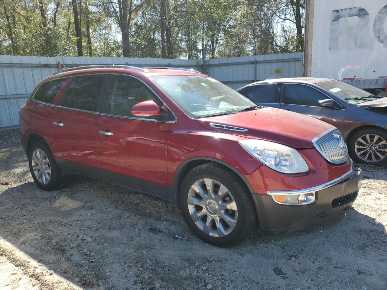 2012 Buick Enclave VIN 5GAKRDEDXCJ390915 Copart auction photo, front end / side damage thumbnail 4