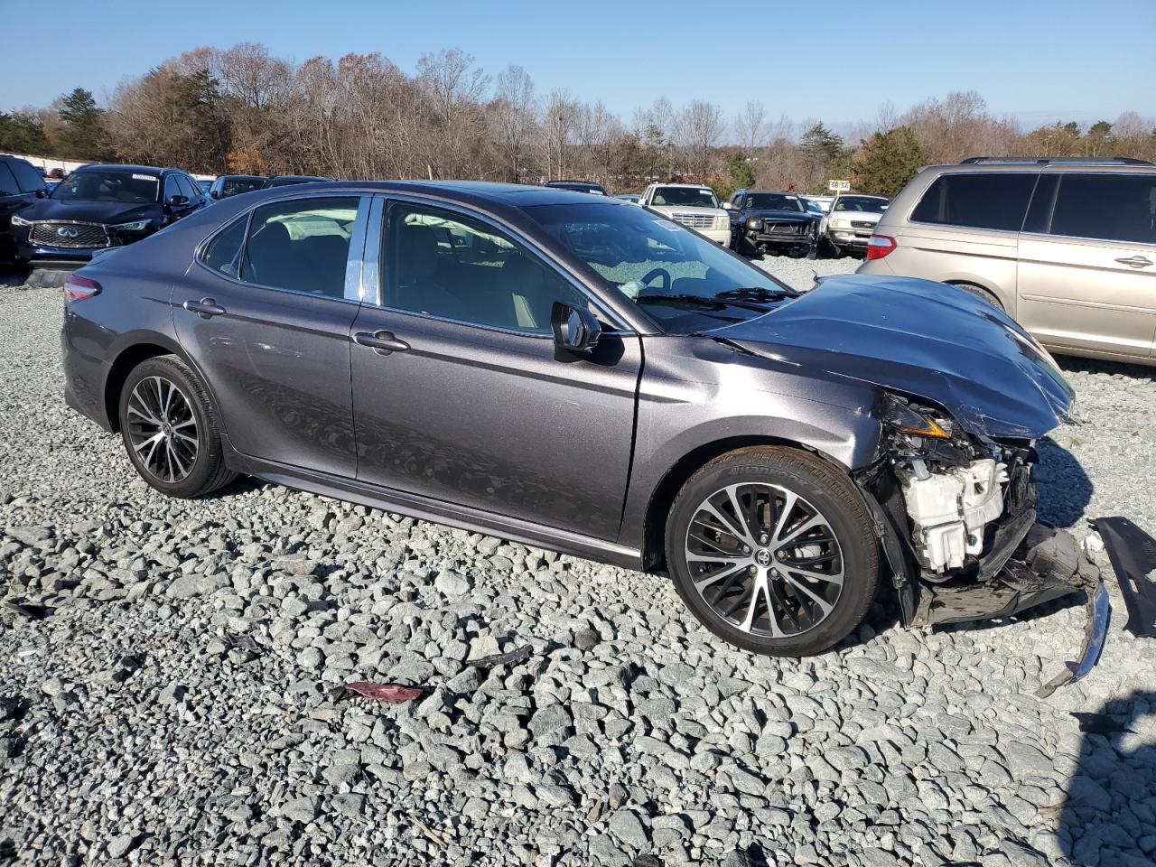 2020 Toyota Camry VIN 4T1G11AK4LU506974 Copart auction photo, front end / rear end damage thumbnail 4
