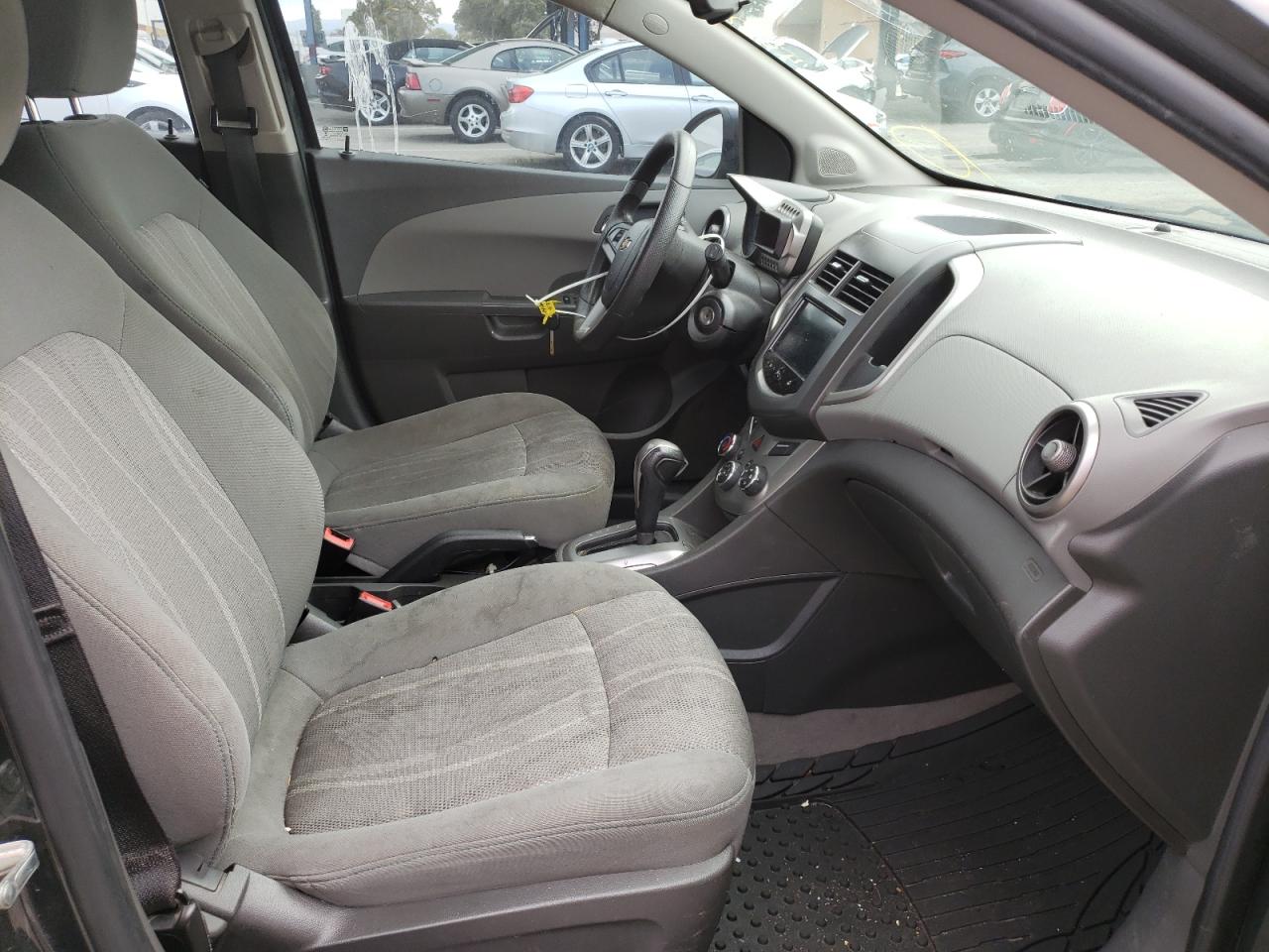 2014 Chevrolet Sonic VIN 1G1JC6SB5E4155620 Copart auction photo, front end / undercarriage damage thumbnail 5