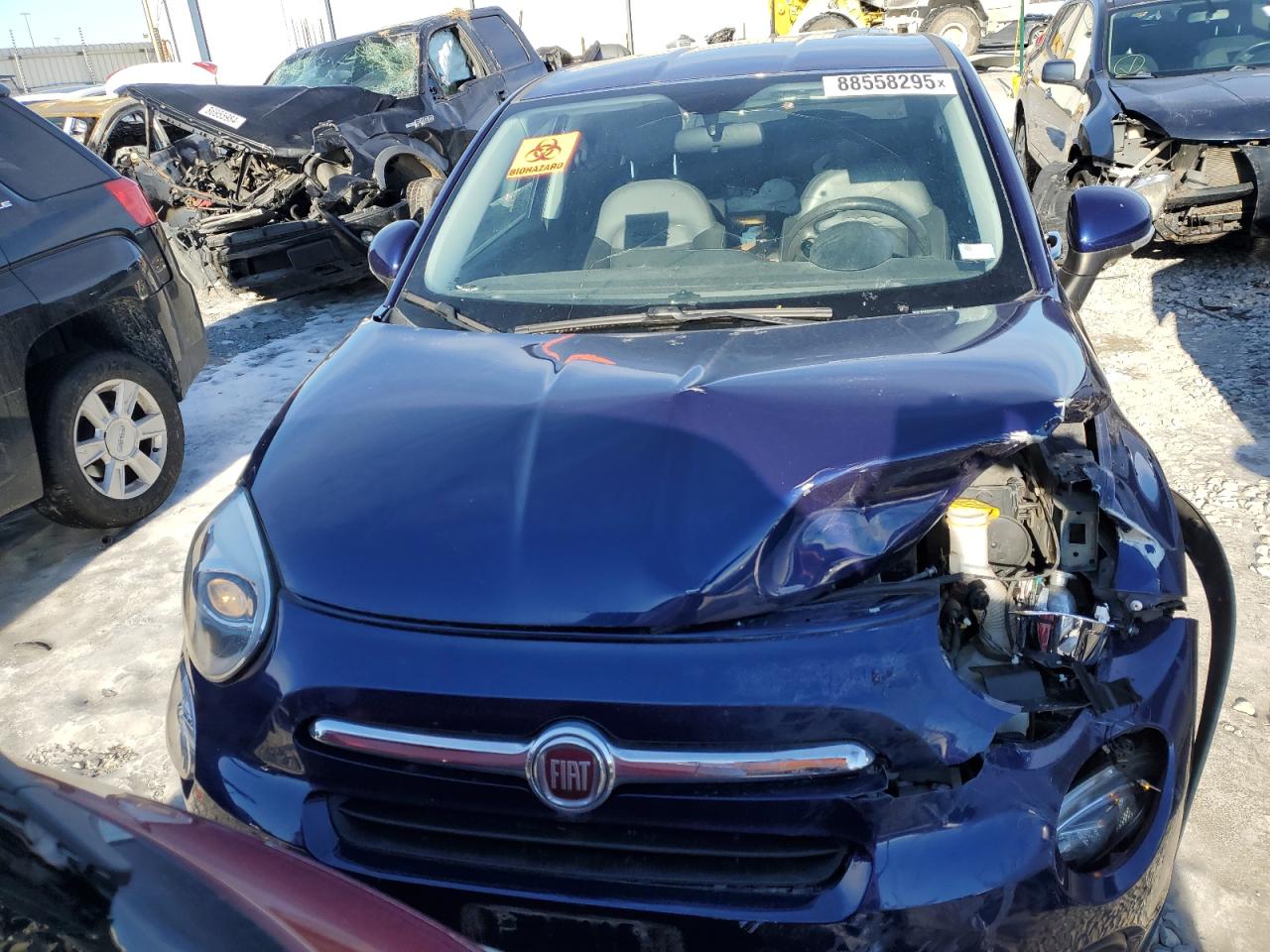 2016 Fiat 500 VIN ZFBCFXBT0GP433446 Copart auction photo, front end damage thumbnail 5