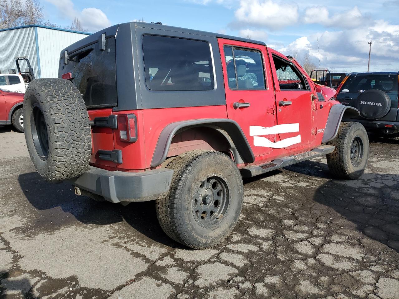 2012 Jeep Wrangler VIN 1C4BJWDG5CL102946 Copart auction photo, biohazard/chemical / all over damage thumbnail 3