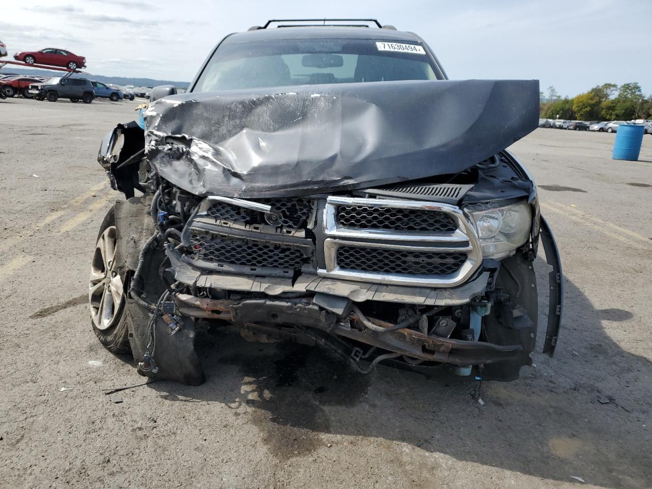 2011 Dodge Durango VIN 1D4RE2GG1BC720595 Copart auction photo, front end / side damage thumbnail 5