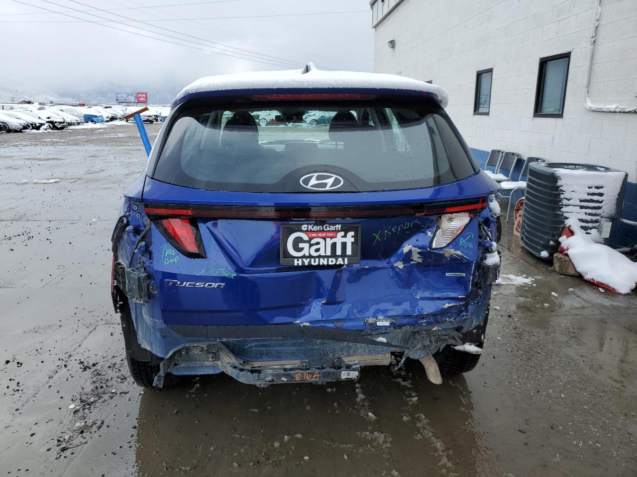 2024 Hyundai Tucson VIN 5NMJACDE1RH310616 Copart auction photo, rear end damage thumbnail 6