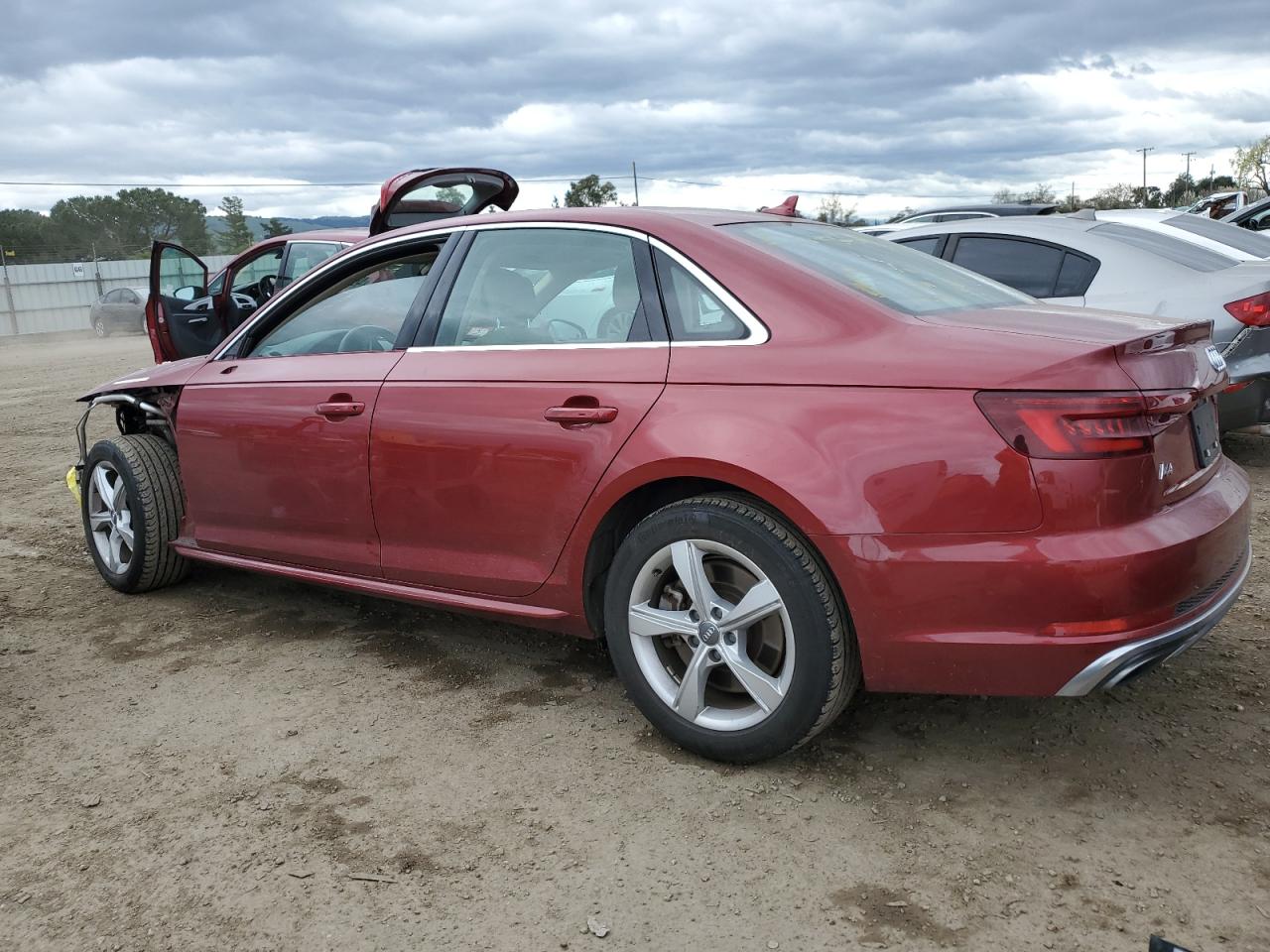 2019 Audi A4 VIN WAUDNAF4XKN018883 Copart auction photo, front end damage thumbnail 2