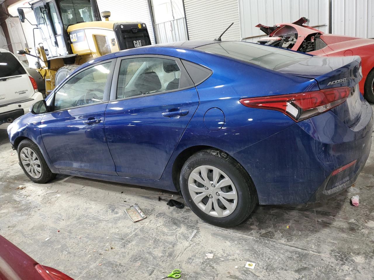 2021 Hyundai Accent VIN 3KPC24A65ME131942 Copart auction photo, side / front end damage thumbnail 2