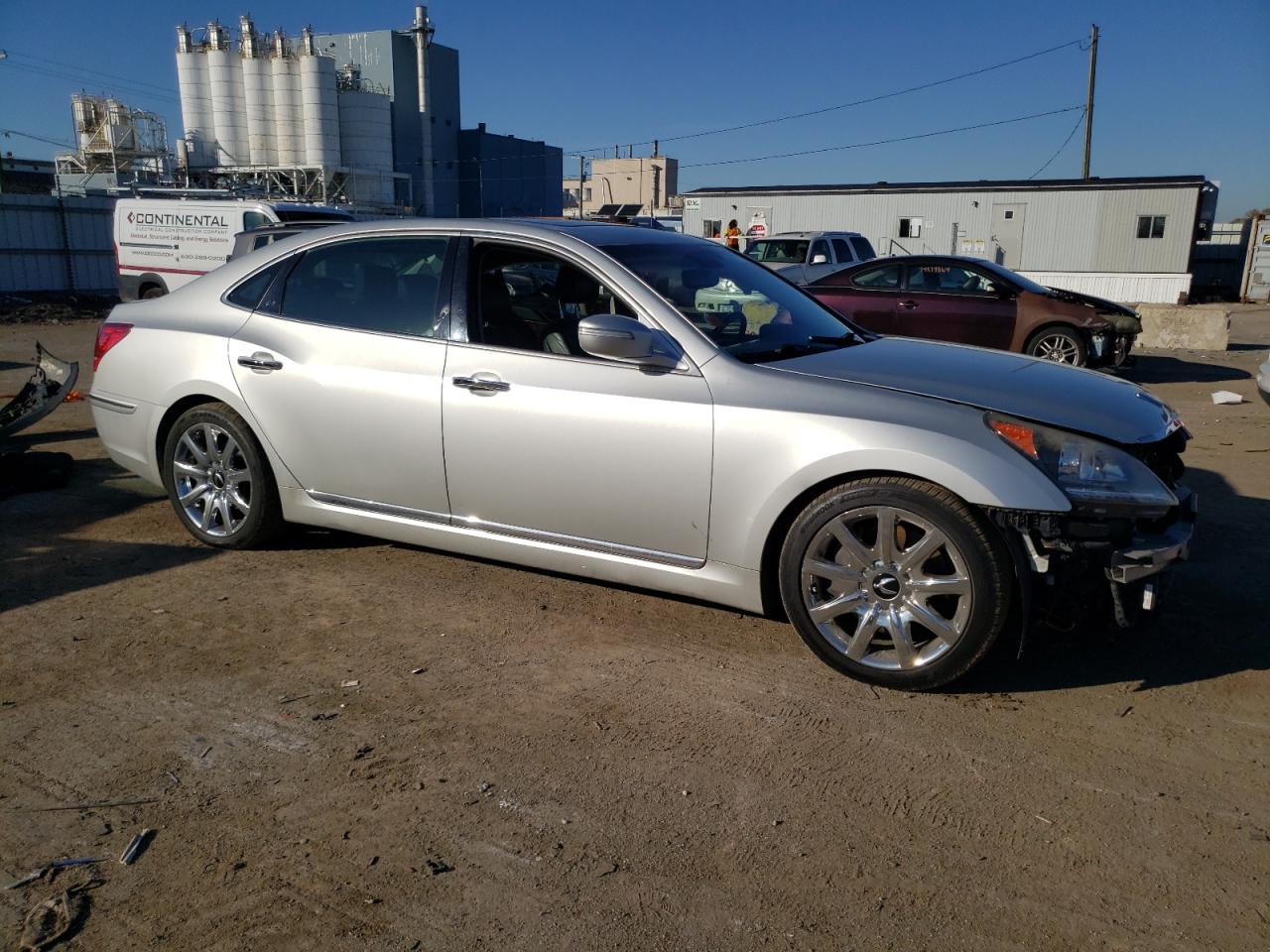 2013 Hyundai Equus VIN KMHGH4JH4DU065754 Copart auction photo, side damage thumbnail 4