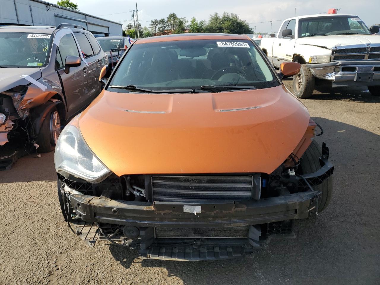 2012 Hyundai Veloster VIN KMHTC6AD3CU047668 Copart auction photo, front end / minor dent/scratches damage thumbnail 5