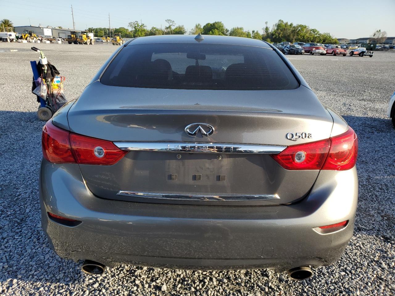 2015 Infiniti Q50 VIN JN1BV7APXFM348715 Copart auction photo, front end damage thumbnail 6