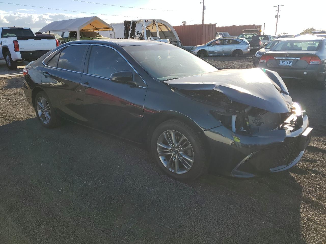 2017 Toyota Camry VIN 4T1BF1FK3HU281264 Copart auction photo, front end / rear end damage thumbnail 4