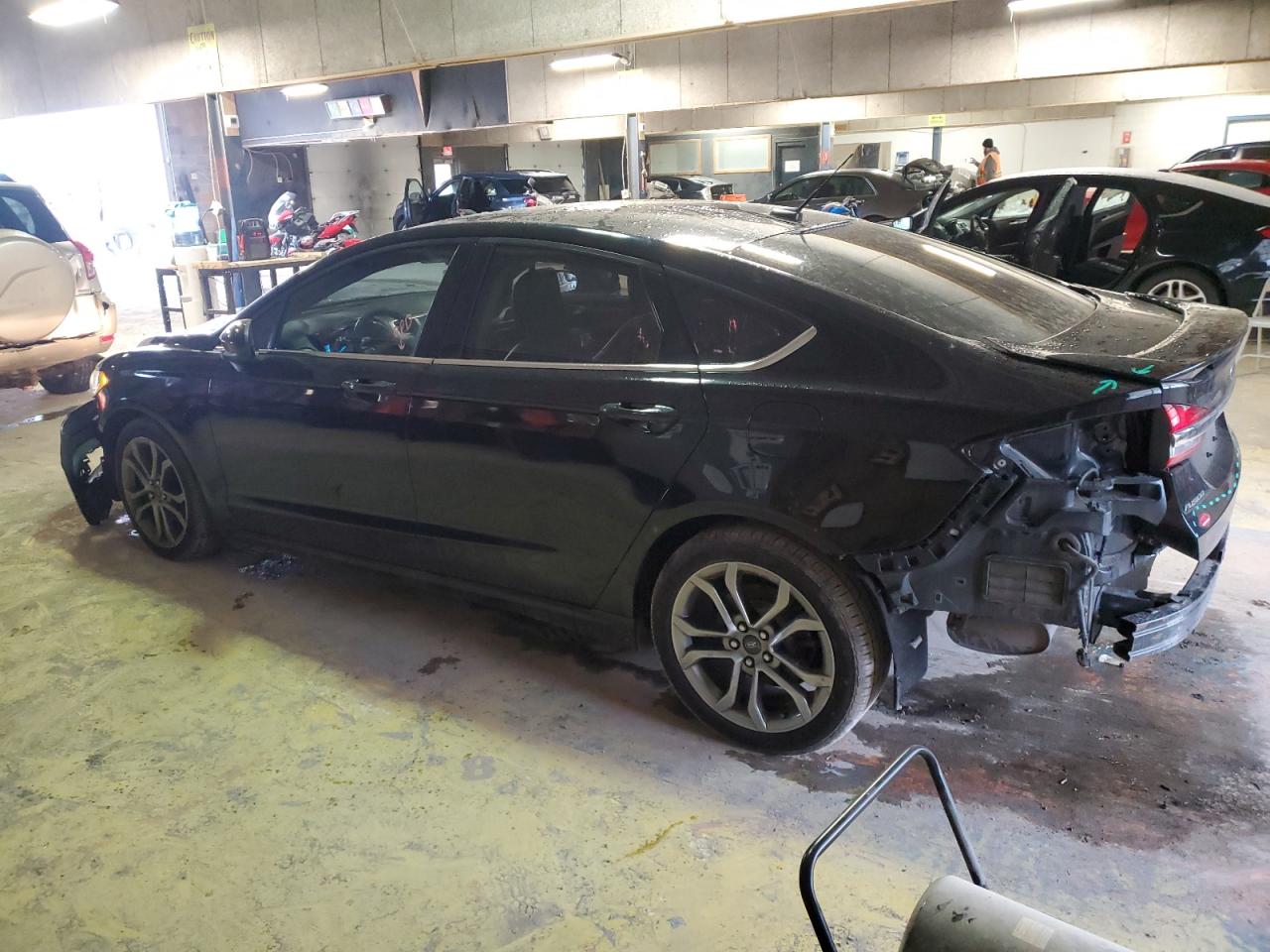 2017 Ford Fusion VIN 3FA6P0H71HR376649 Copart auction photo, front end / rear end damage thumbnail 2