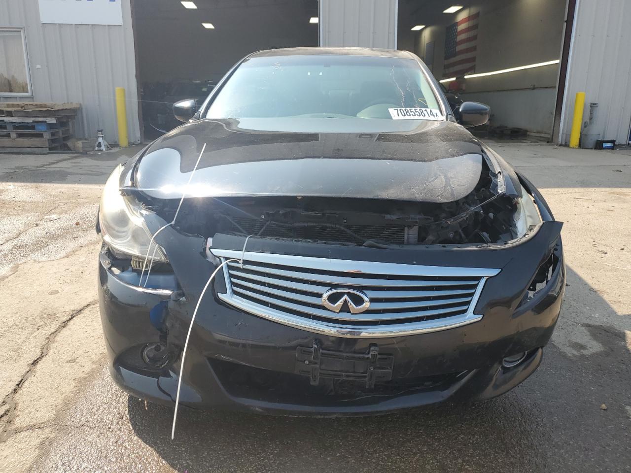 2013 Infiniti G VIN JN1CV6AR4DM759783 Copart auction photo, front end / minor dent/scratches damage thumbnail 5
