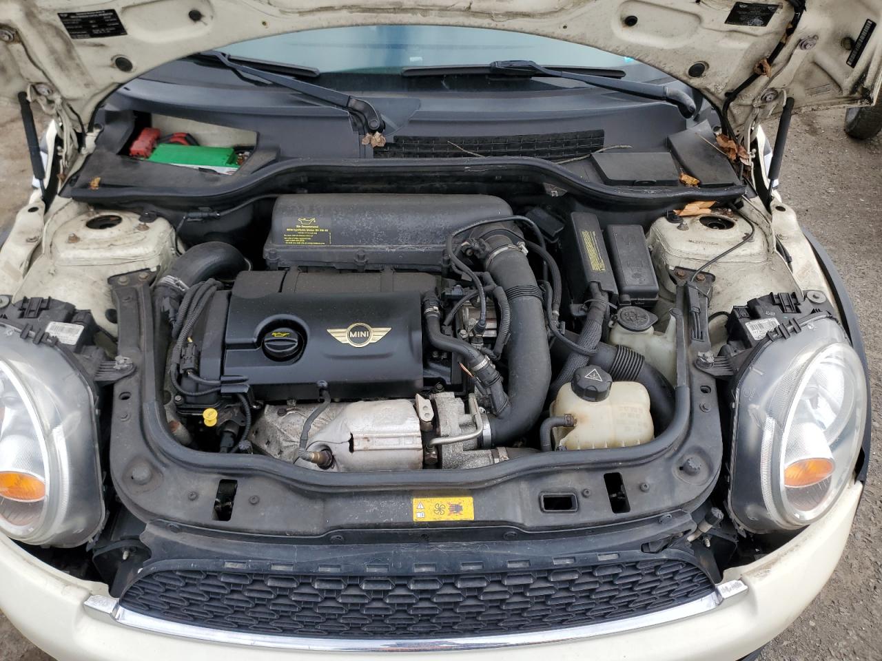 2012 MINI Cooper VIN WMWZG3C5XCTY31887 Copart auction photo, top/roof / side damage thumbnail 11