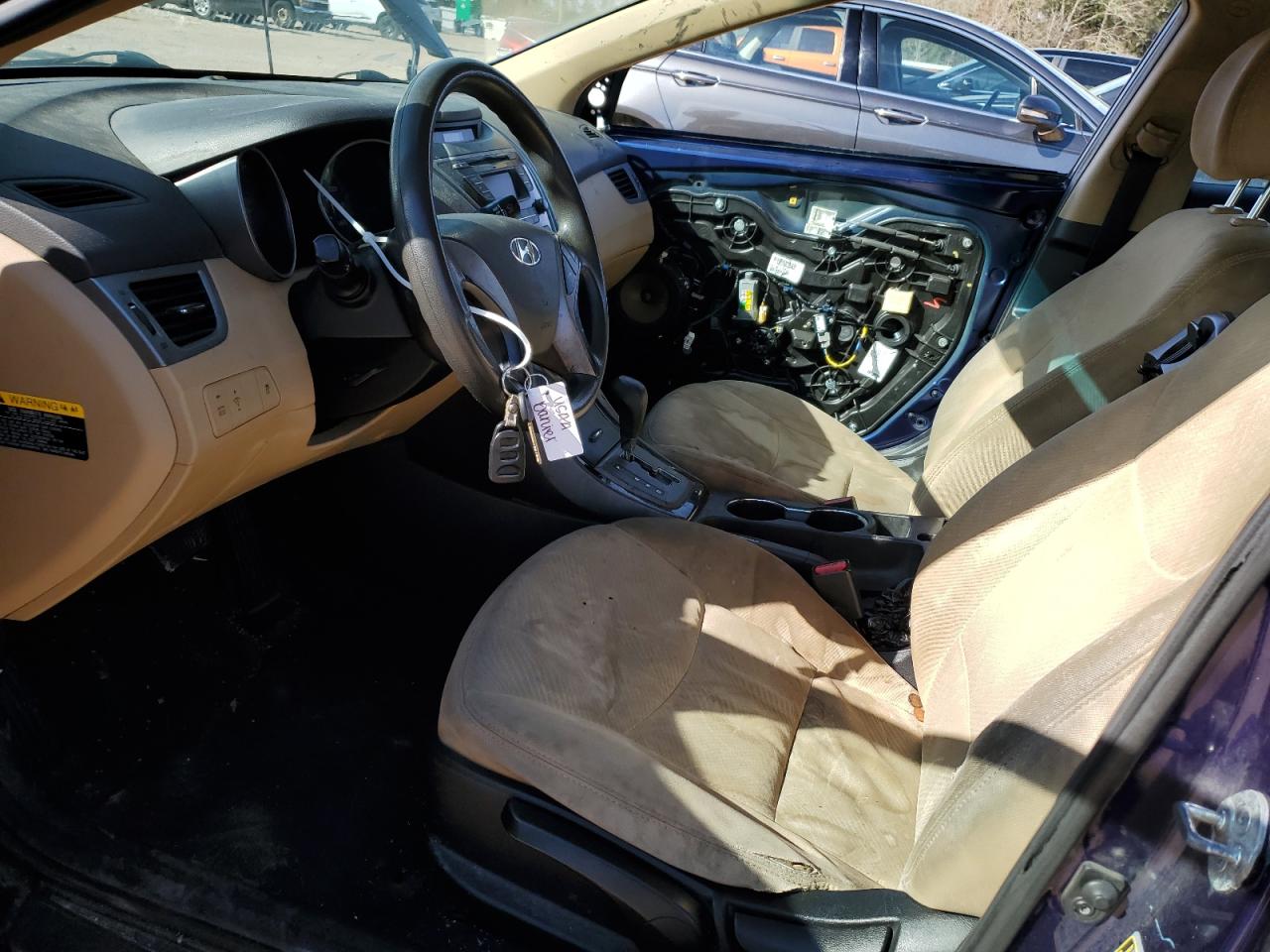 2013 Hyundai Elantra VIN 5NPDH4AE5DH389609 Copart auction photo, front end damage thumbnail 7