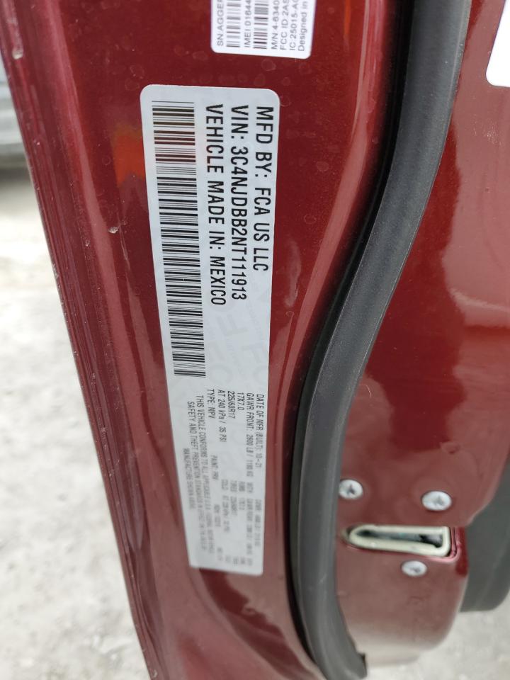 2022 Jeep Compass VIN 3C4NJDBB2NT111913 Copart auction photo, front end / mechanical damage thumbnail 15