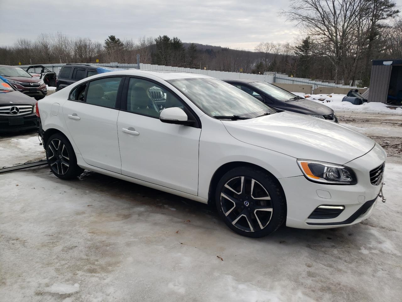 2017 Volvo S60 VIN YV140MTL9H2427945 Copart auction photo, side / rear end damage thumbnail 4