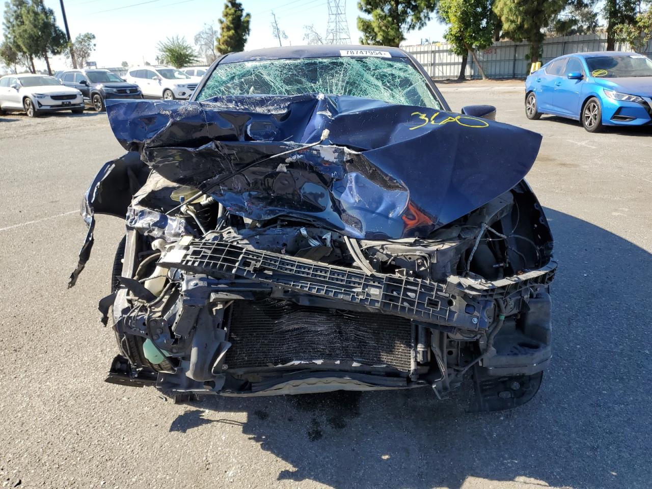 2014 Honda Accord VIN 1HGCR2F38EA147346 Copart auction photo, front end / side damage thumbnail 5
