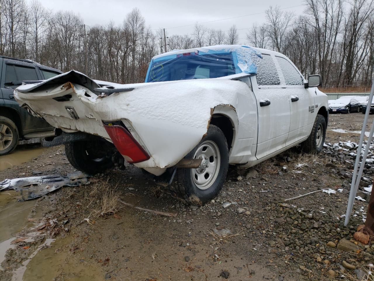 2020 RAM 1500 VIN 1C6RR7ST3LS130738 Copart auction photo, rear end / side damage thumbnail 4