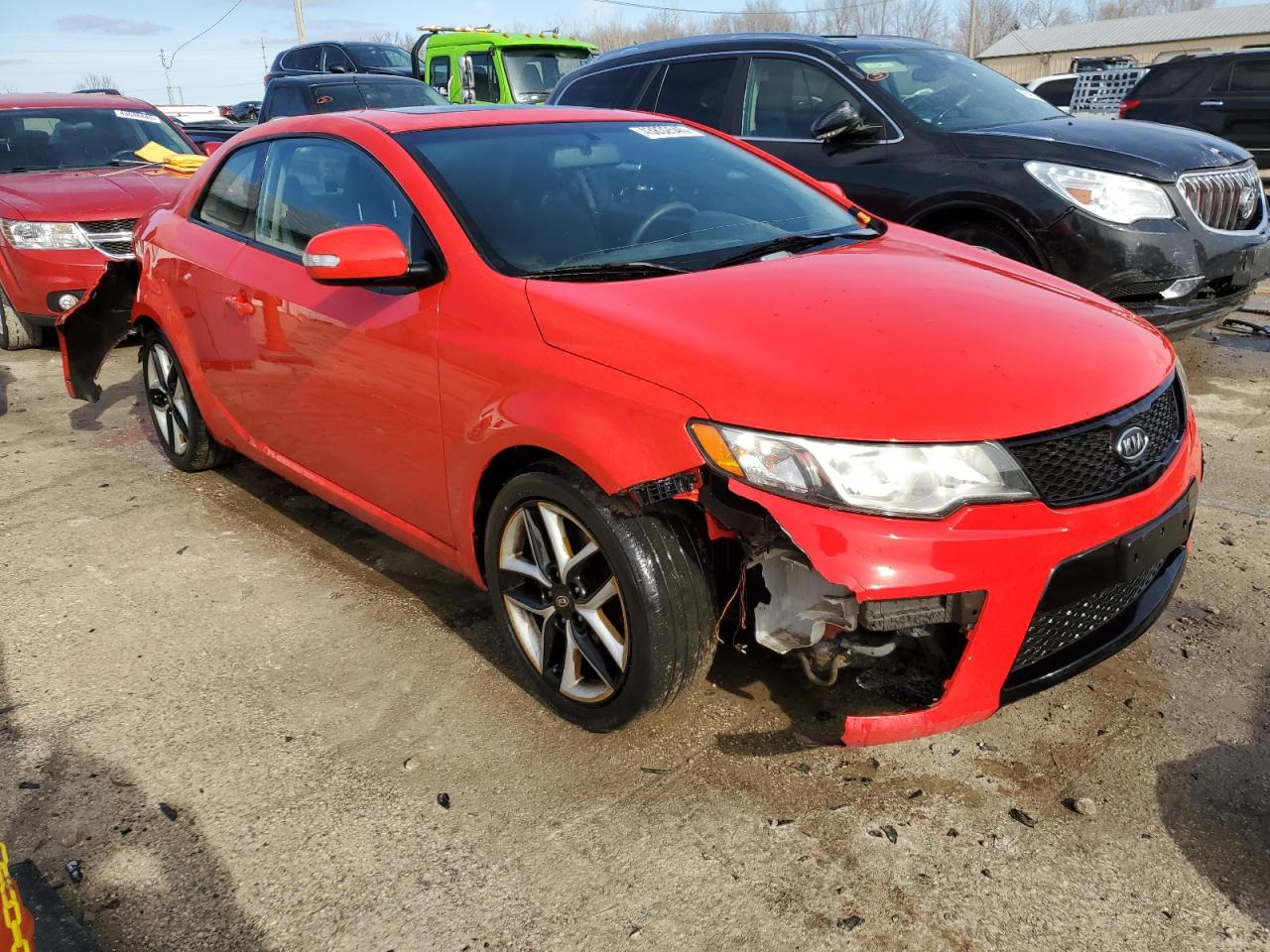2010 KIA Forte VIN KNAFW6A36A5158820 Copart auction photo, rear end / front end damage thumbnail 4