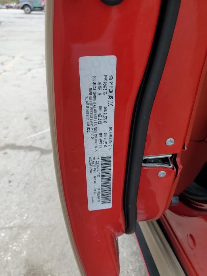 2016 Dodge Charger VIN 2C3CDXGJ4GH217182 Copart auction photo, all over damage thumbnail 12