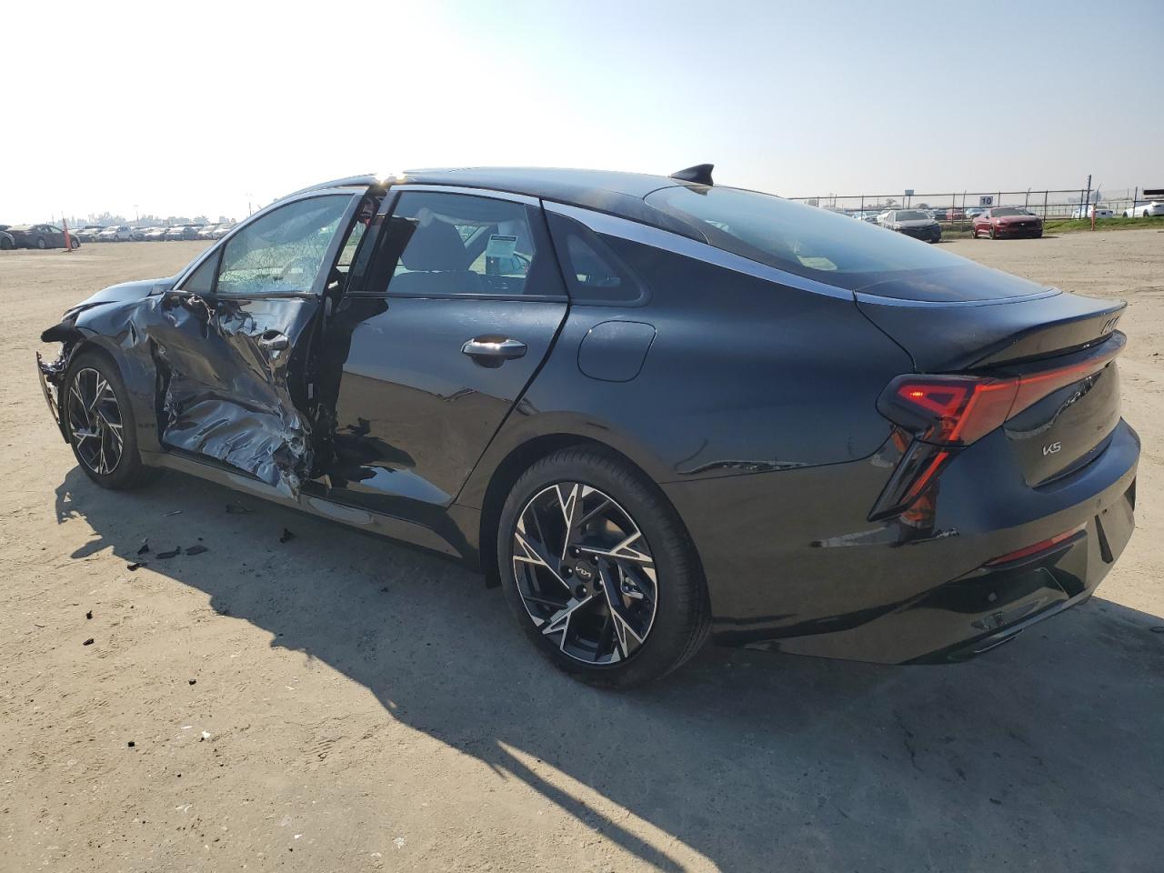 2025 KIA K5 VIN KNAG64J72S5345288 Copart auction photo, side / front end damage thumbnail 2