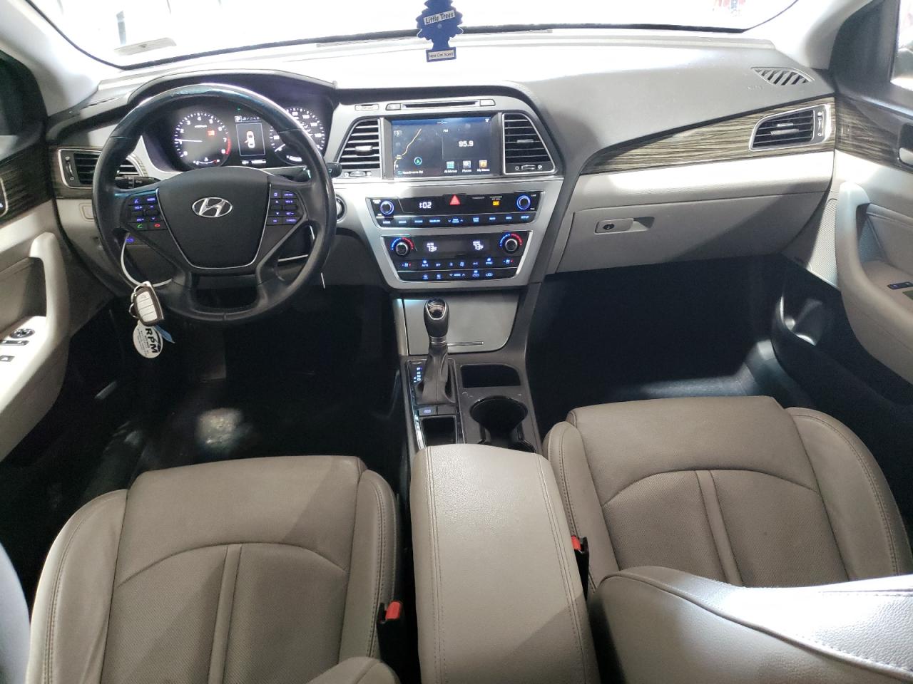 2017 Hyundai Sonata VIN 5NPE34AF8HH516936 Copart auction photo, front end / side damage thumbnail 8