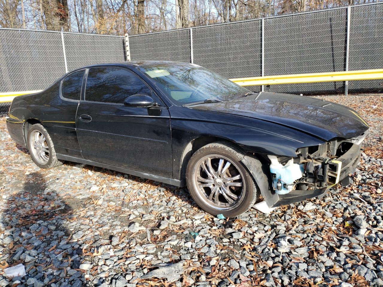 2004 Chevrolet Monte Carlo VIN 2G1WW12EX49165520 Copart auction photo, front end / minor dent/scratches damage thumbnail 4