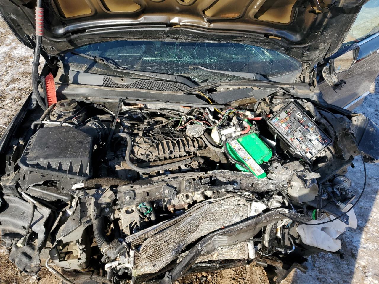 2017 Chevrolet Impala VIN 2G1145S30H9123160 Copart auction photo, front end / undercarriage damage thumbnail 12