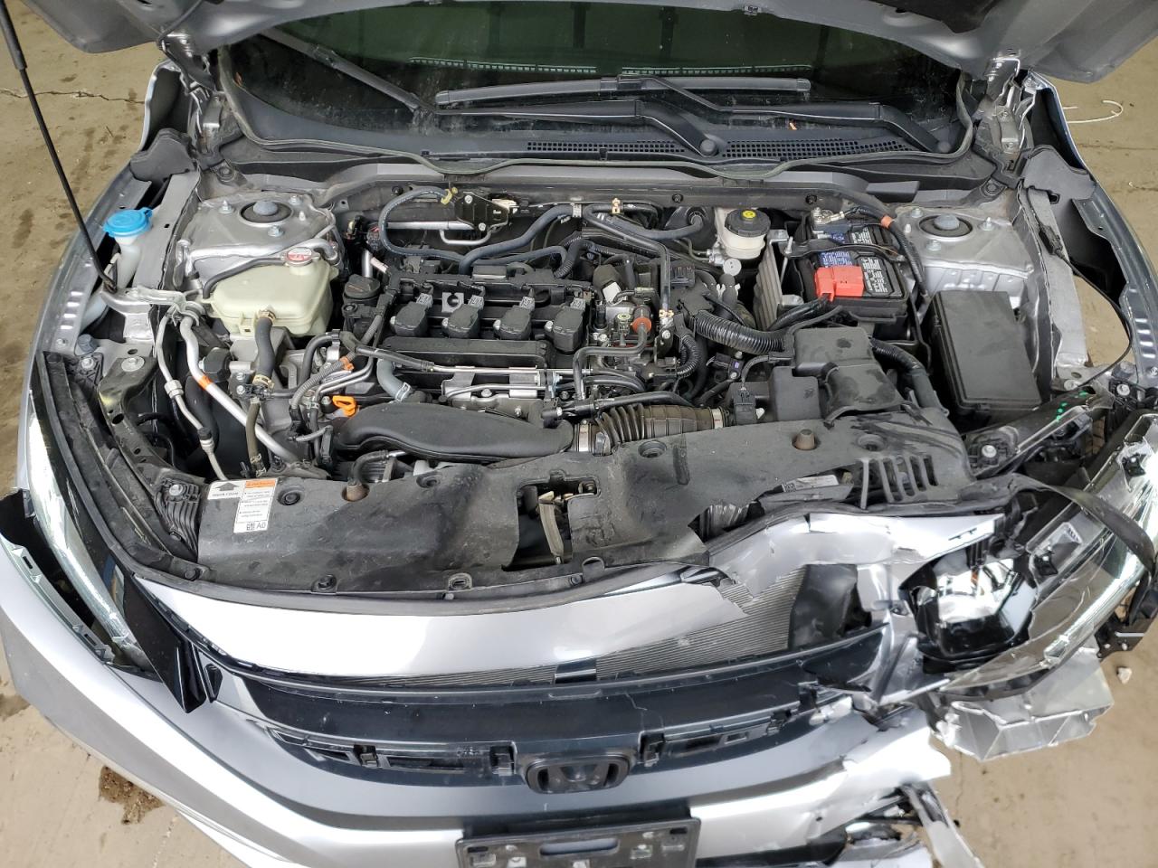 2021 Honda Civic VIN 19XFC1F30ME010808 Copart auction photo, front end damage thumbnail 11