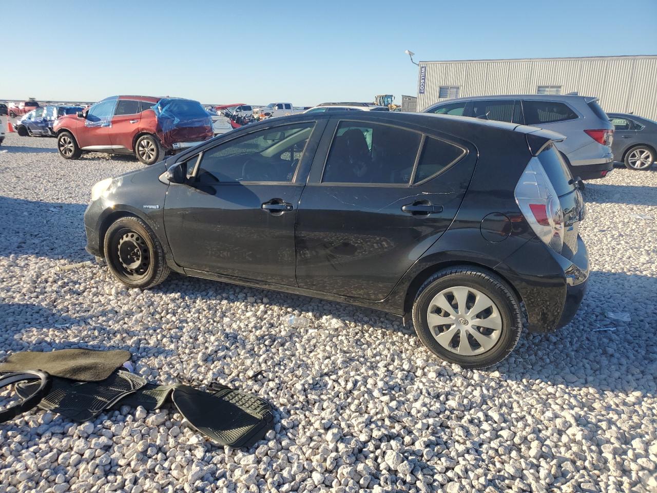 2014 Toyota Prius VIN JTDKDTB31E1060599 Copart auction photo, side damage thumbnail 2