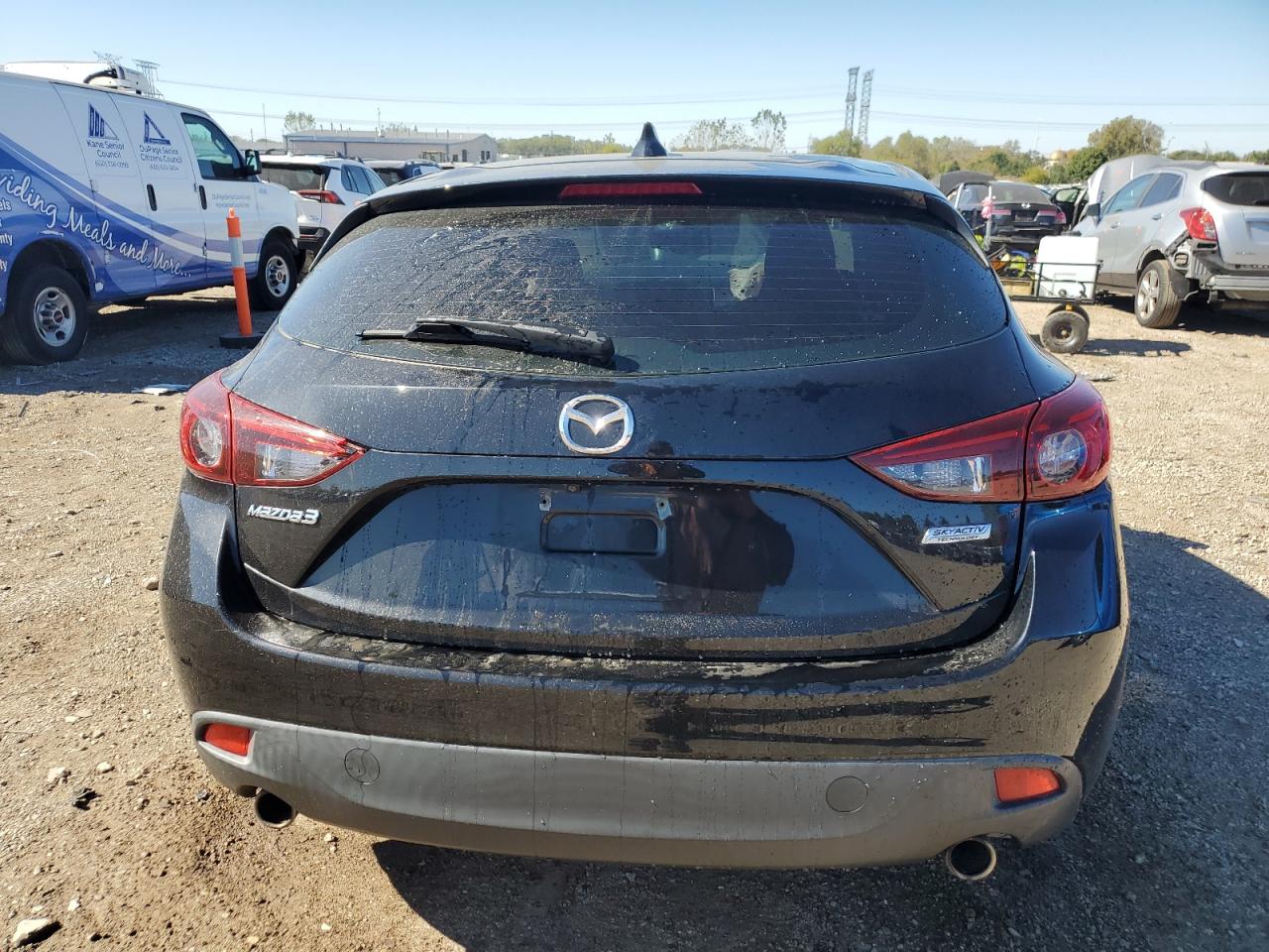 2016 Mazda 3 VIN 3MZBM1M71GM247798 Copart auction photo, front end / side damage thumbnail 6