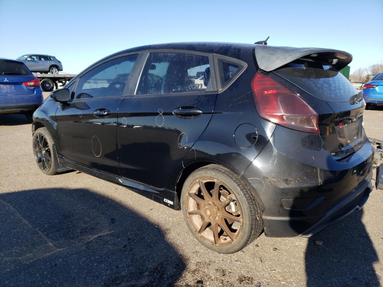 2017 Ford Fiesta VIN 3FADP4GXXHM126288 Copart auction photo, all over / hail damage thumbnail 2