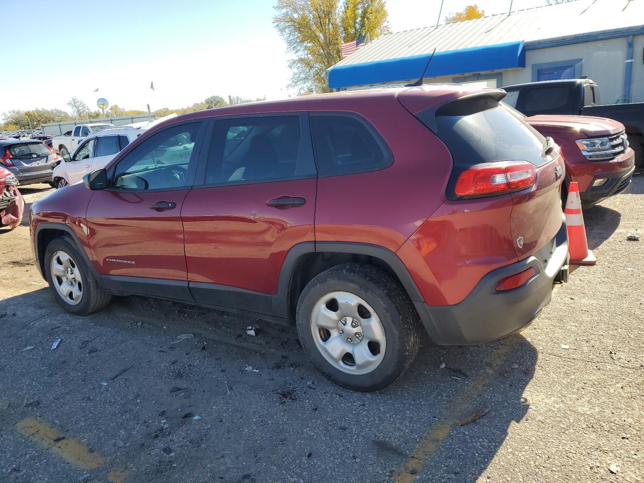 2014 Jeep Grand Cherokee VIN 1C4PJLAB5EW217576 Copart auction photo, front end damage thumbnail 2