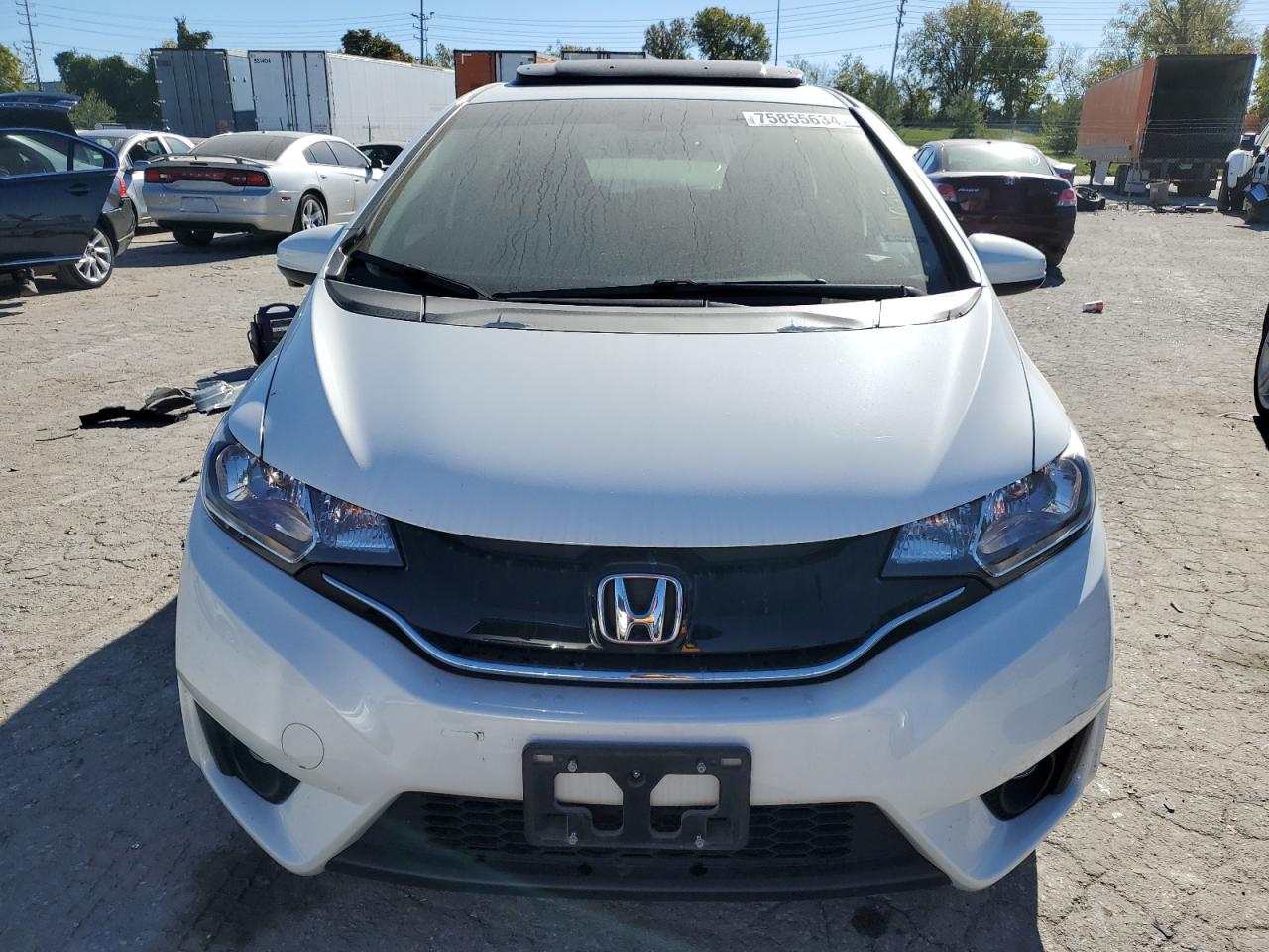 2016 Honda Fit VIN JHMGK5H72GX024114 Copart auction photo, side damage thumbnail 5