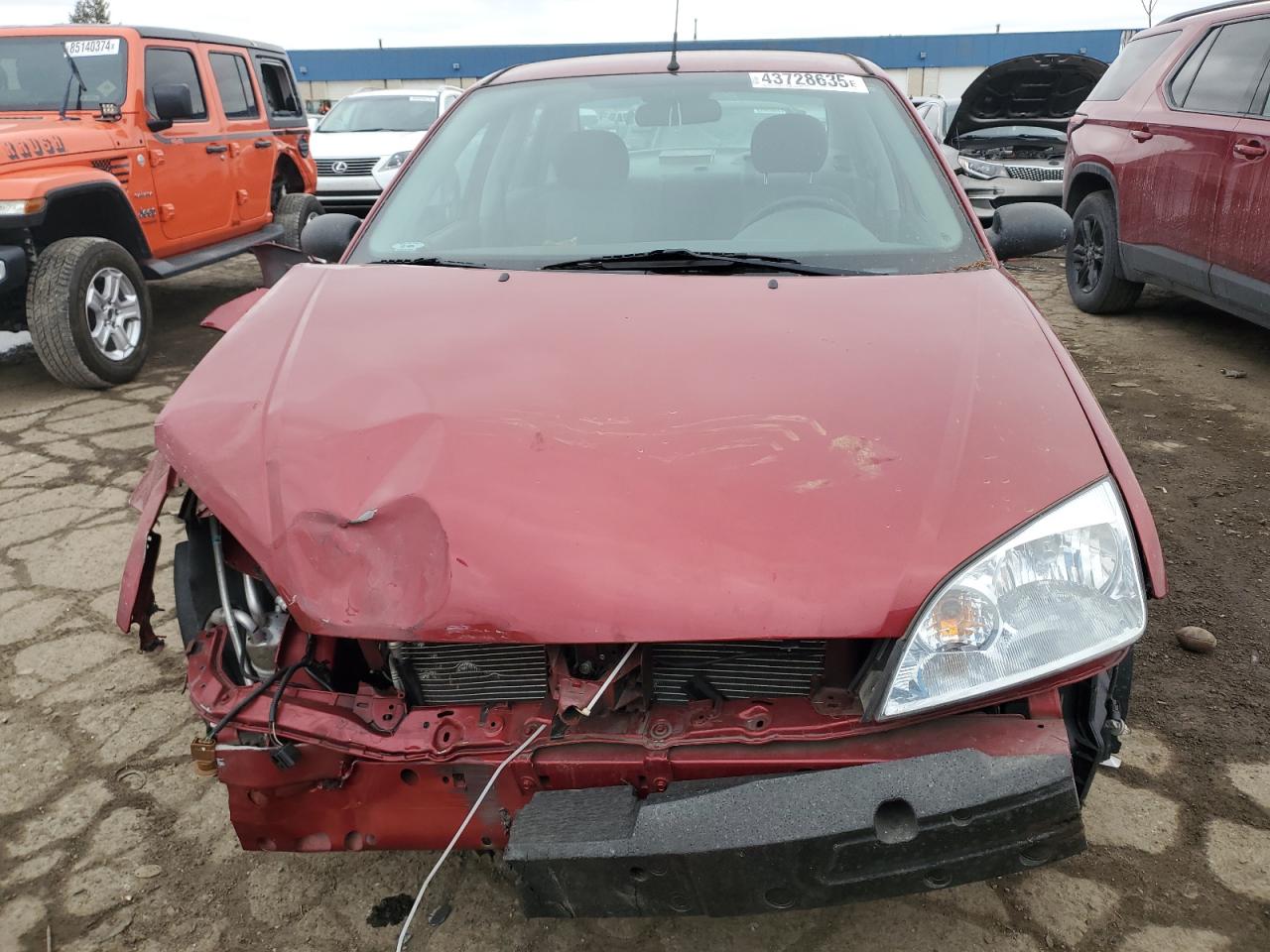 2005 Ford Focus VIN 1FAFP34N85W241506 Copart auction photo, front end damage thumbnail 5