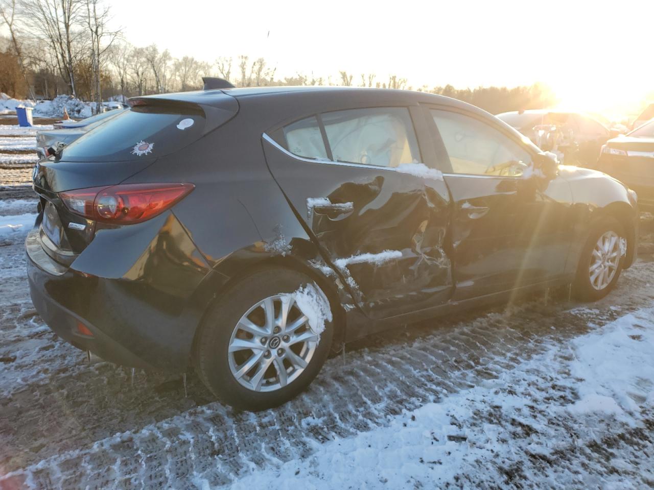 2015 Mazda 3 VIN 3MZBM1M79FM203661 Copart auction photo, side damage thumbnail 3