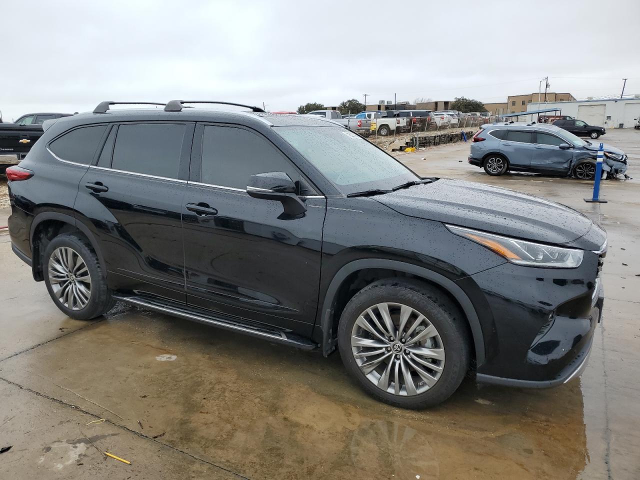 2021 Toyota Highlander VIN 5TDFZRBH7MS104401 Copart auction photo, rear end damage thumbnail 4