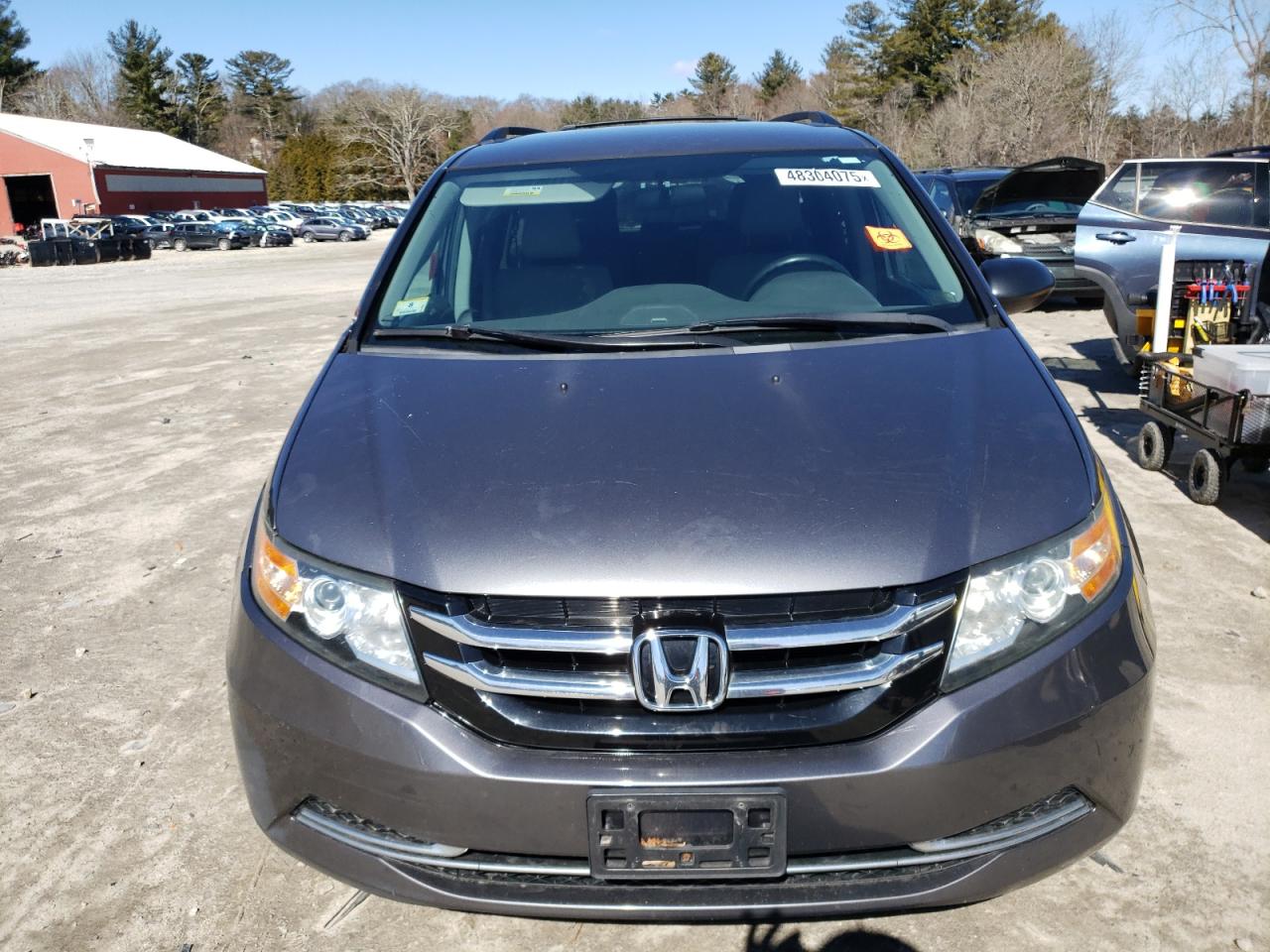 2014 Honda Odyssey VIN 5FNRL5H29EB017860 Copart auction photo, side / minor dent/scratches damage thumbnail 5