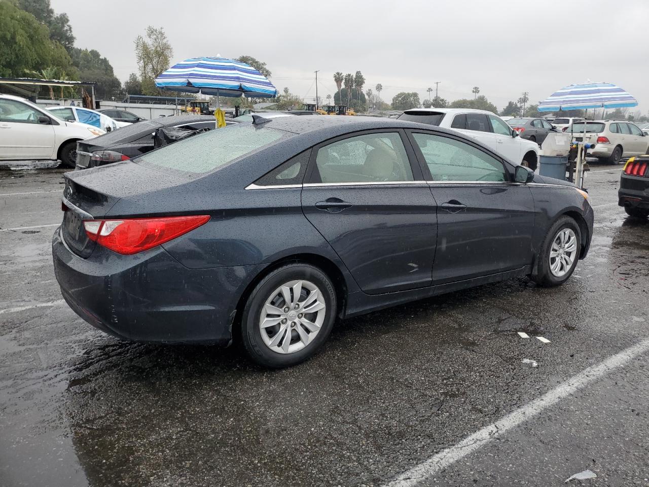 2013 Hyundai Sonata VIN 5NPEB4AC5DH604152 Copart auction photo, undercarriage / vandalism damage thumbnail 3